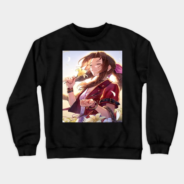 Aerith Spellcaster Crewneck Sweatshirt by SkyfrNight